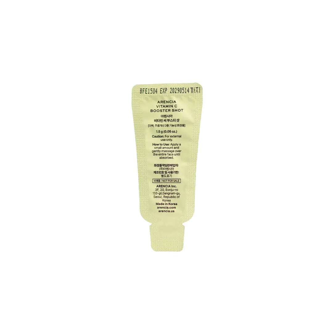 Arencia Vitamin C Booster Shot 1.5g (Trial Size) Arencia