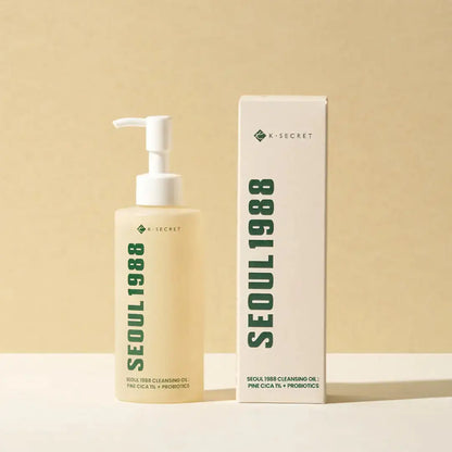 K-Secret Seoul 1988 Cleansing Oil: Pine Cica 1% + Probiotics 200ml K-Secret