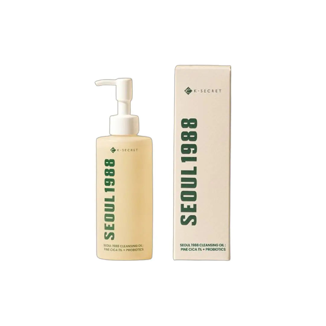 K-Secret Seoul 1988 Cleansing Oil: Pine Cica 1% + Probiotics 200ml K-Secret