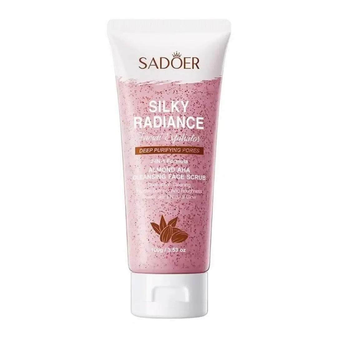 Sadoer Almond AHA Silky Radiance Facial Scrub 100g
